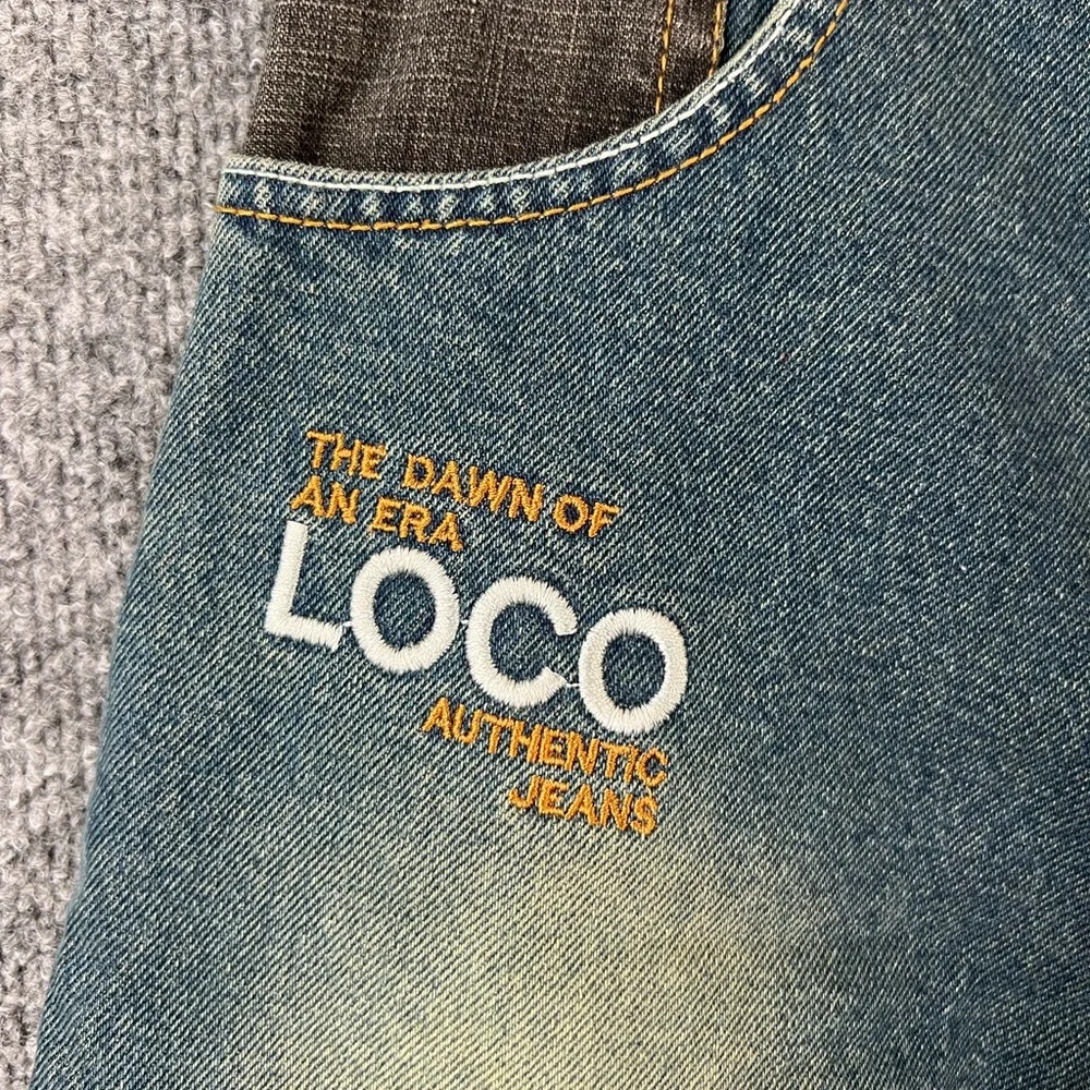 Vintage Loco Streetgear Jeans Boys Sz 14 Waist 28in‎ Streetwear Stone Wash Y2K